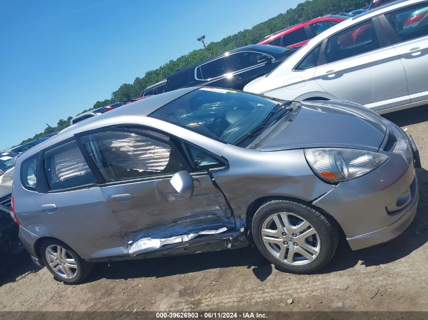 2007 Honda Fit Sport VIN: JHMGD38607S031159 Lot: 39626903