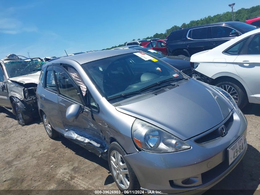 2007 Honda Fit Sport VIN: JHMGD38607S031159 Lot: 39626903