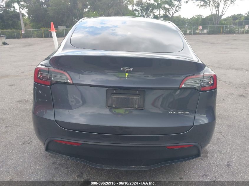 2023 Tesla Model Y Awd/Long Range Dual Motor All-Wheel Drive VIN: 7SAYGAEE8PF708097 Lot: 39626915