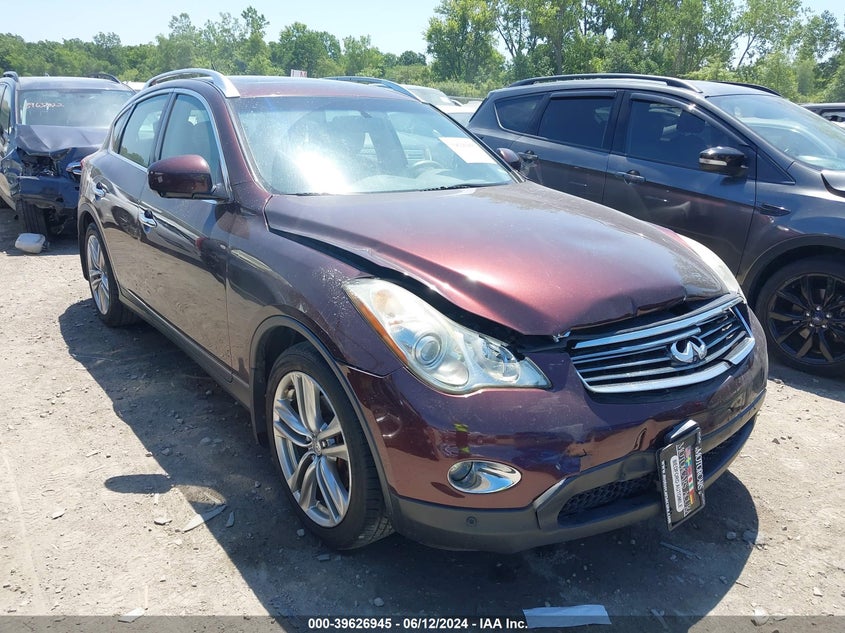 2012 Infiniti Ex35 Journey VIN: JN1AJ0HR6CM450207 Lot: 39626945