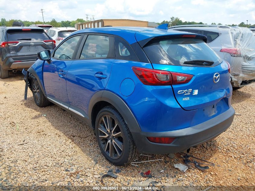 2017 Mazda Cx-3 Grand Touring VIN: JM1DKFD7XH0173896 Lot: 39626951