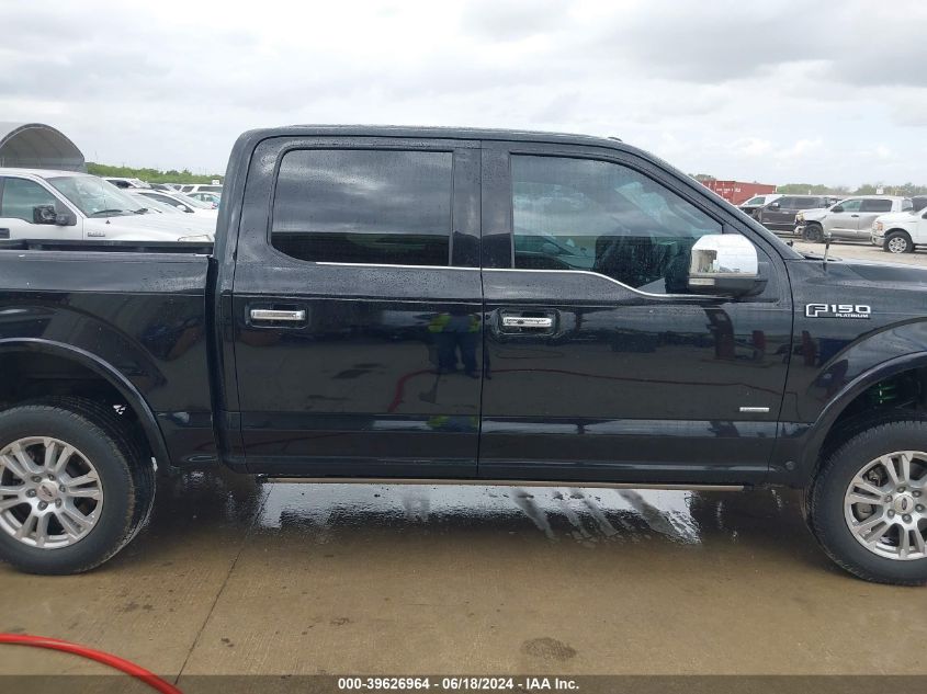 2016 Ford F-150 Platinum VIN: 1FTEW1CG1GFD19742 Lot: 39626964
