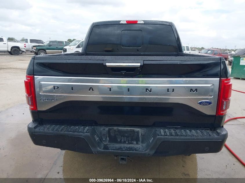 2016 Ford F-150 Platinum VIN: 1FTEW1CG1GFD19742 Lot: 39626964