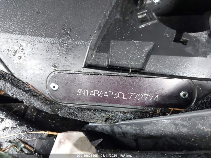 3N1AB6AP3CL772774 2012 Nissan Sentra 2.0