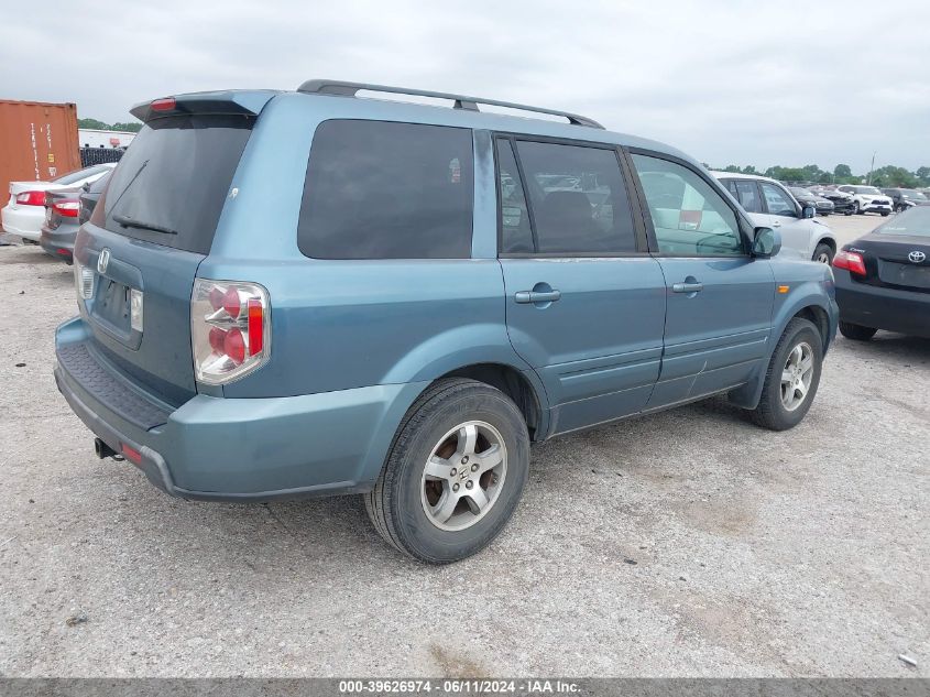 2006 Honda Pilot Ex-L VIN: 5FNYF28626B043707 Lot: 39626974