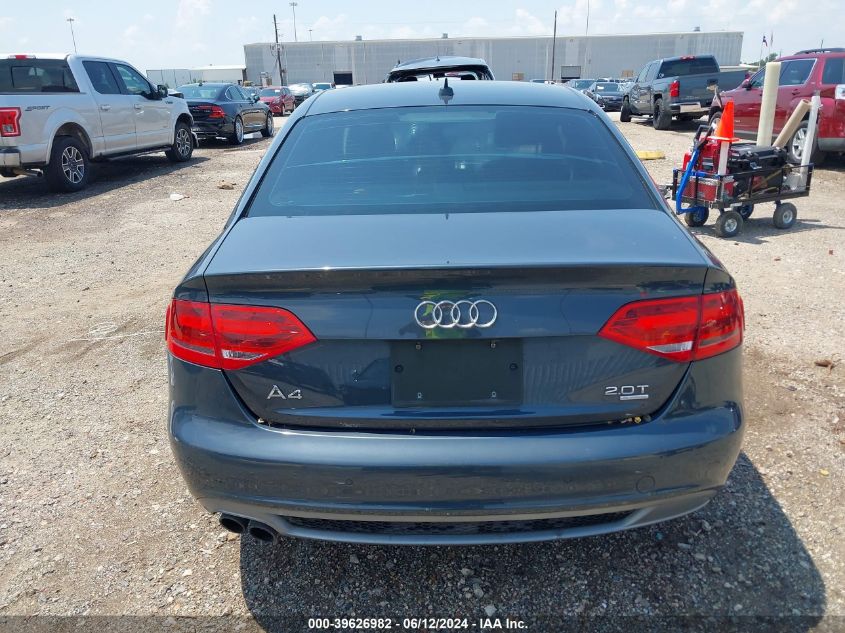 2009 Audi A4 2.0T Premium VIN: WAUMF78K99N045966 Lot: 39626982