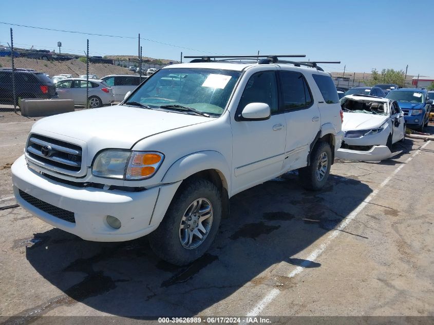 2004 Toyota Sequoia Limited V8 VIN: 5TDBT48AX4S223038 Lot: 39626989