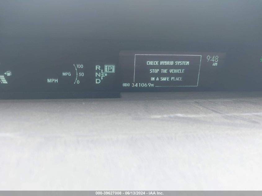 2013 Toyota Prius Three Se VIN: JTDKN3DUXD1660023 Lot: 39627008