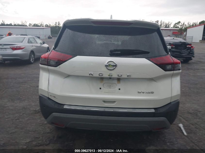 2021 Nissan Rogue Sv Intelligent Awd VIN: 5N1AT3BB2MC811956 Lot: 39627013