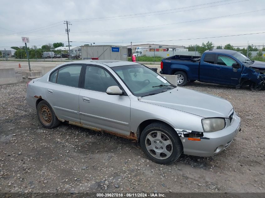 2002 Hyundai Elantra Gls VIN: KMHDN45D92U409613 Lot: 39627018