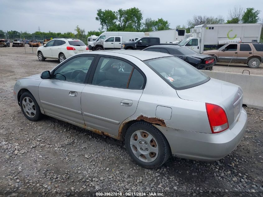 2002 Hyundai Elantra Gls VIN: KMHDN45D92U409613 Lot: 39627018