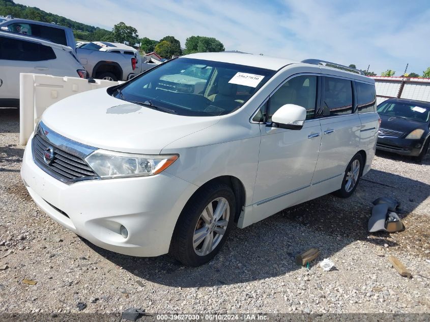 2013 Nissan Quest Sl VIN: JN8AE2KP2D9062436 Lot: 39627030