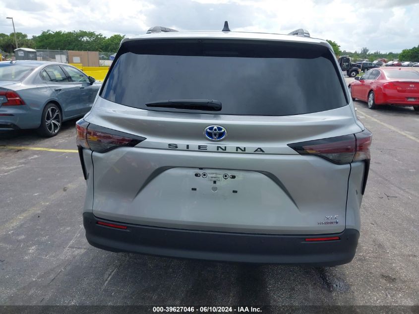 2024 Toyota Sienna Xle VIN: 5TDYRKEC7RS182927 Lot: 39627046