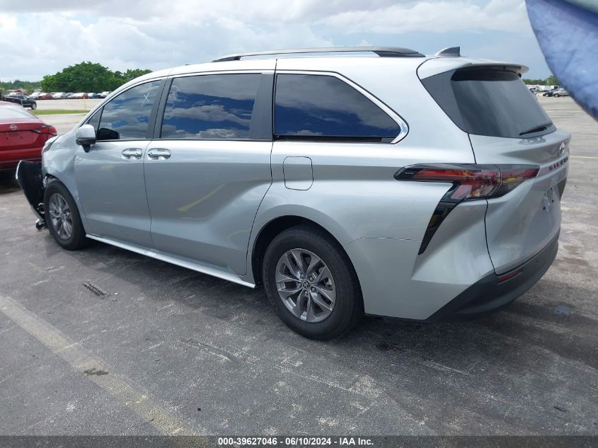 2024 Toyota Sienna Xle VIN: 5TDYRKEC7RS182927 Lot: 39627046