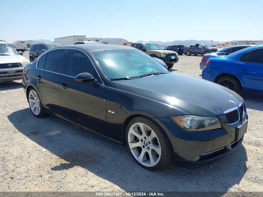 2007 BMW 335 I VIN: WBAVB73567P100263 Lot: 39627057