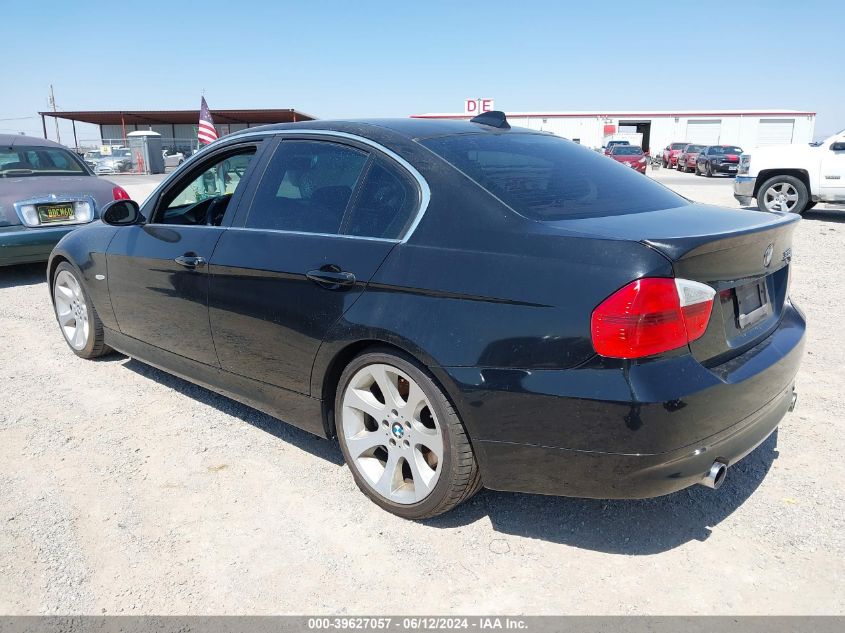 2007 BMW 335 I VIN: WBAVB73567P100263 Lot: 39627057