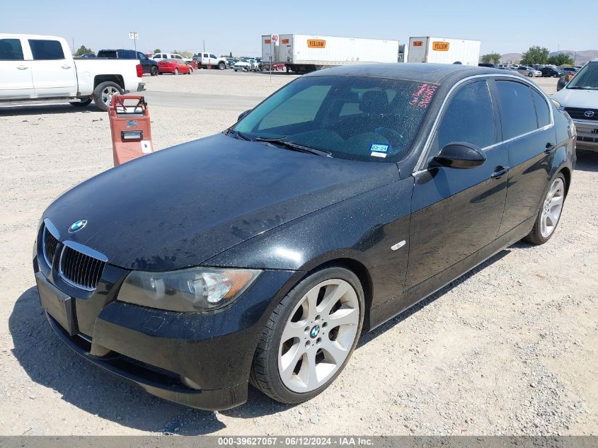 2007 BMW 335 I VIN: WBAVB73567P100263 Lot: 39627057