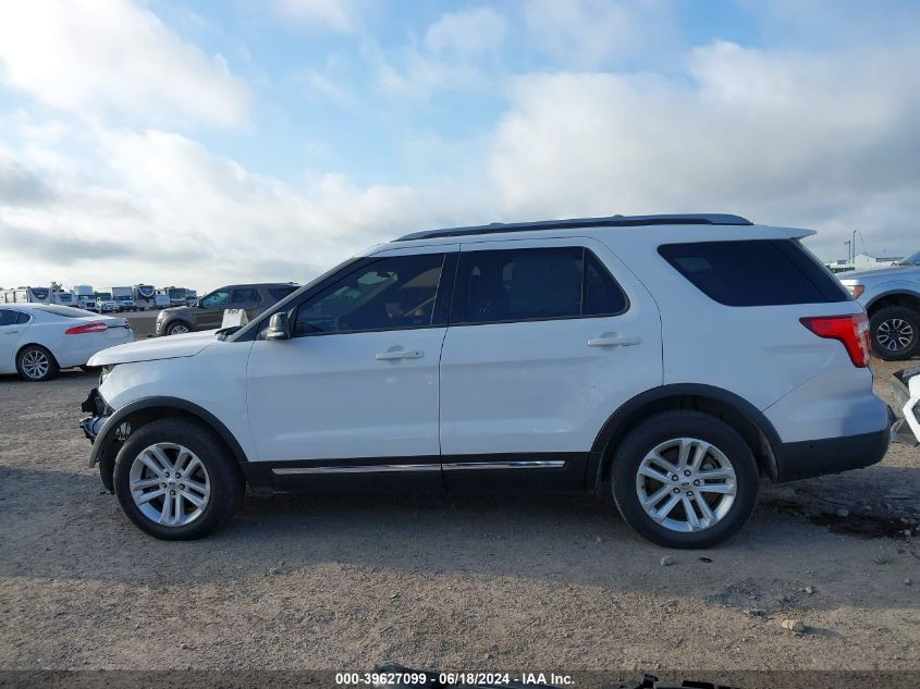 2017 Ford Explorer Xlt VIN: 1FM5K7D83HGE10587 Lot: 39627099