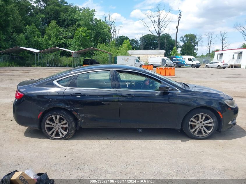 2015 Chrysler 200 Limited VIN: 1C3CCCAB5FN607436 Lot: 39627106