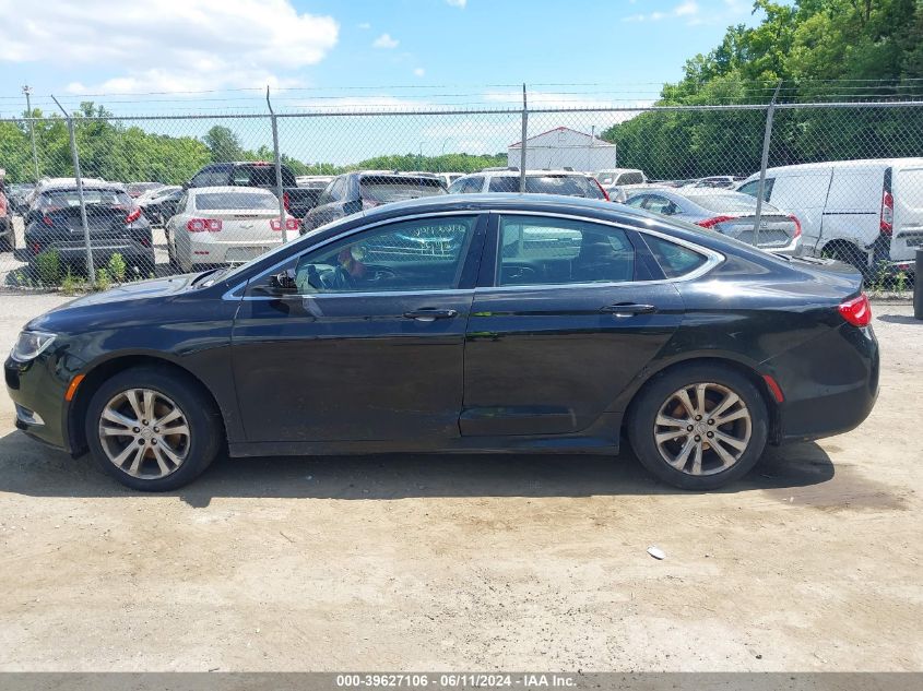 2015 Chrysler 200 Limited VIN: 1C3CCCAB5FN607436 Lot: 39627106