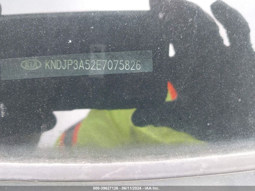 2014 Kia Soul + VIN: KNDJP3A52E7075826 Lot: 39627126