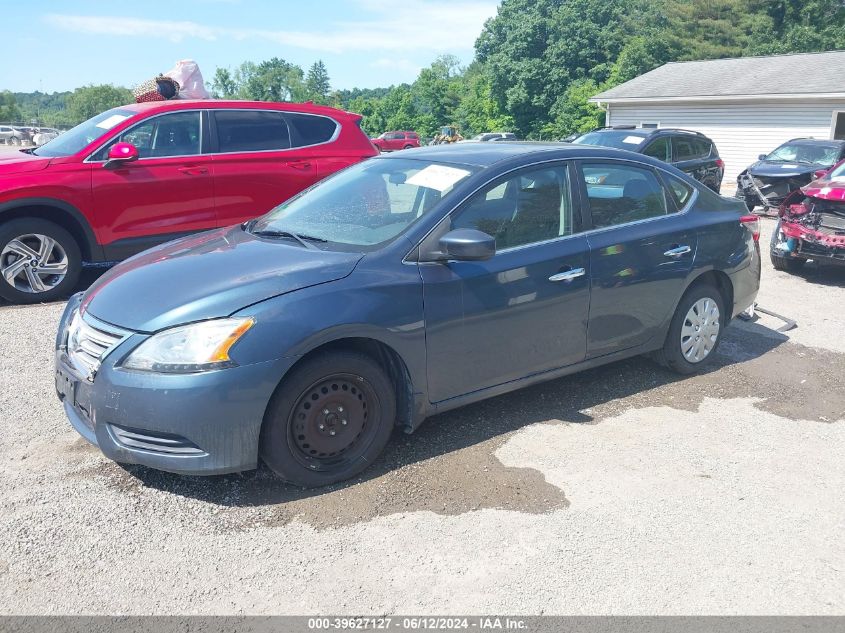 2014 Nissan Sentra Fe+ S/Fe+ Sv/S/Sl/Sr/Sv VIN: 1N4AB7AP5EN852556 Lot: 39627127