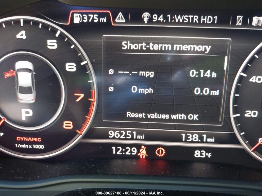 2018 Audi A4 2.0T Premium/2.0T Tech Premium VIN: WAUENAF40JA063776 Lot: 39627188