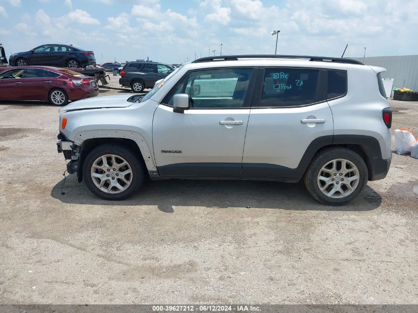 2018 Jeep Renegade Latitude Fwd VIN: ZACCJABB8JPG70941 Lot: 39627212