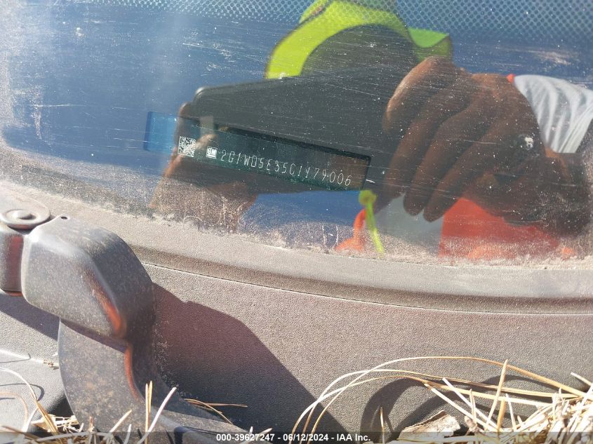 2012 Chevrolet Impala Police VIN: 2G1WD5E35C1179006 Lot: 39627247