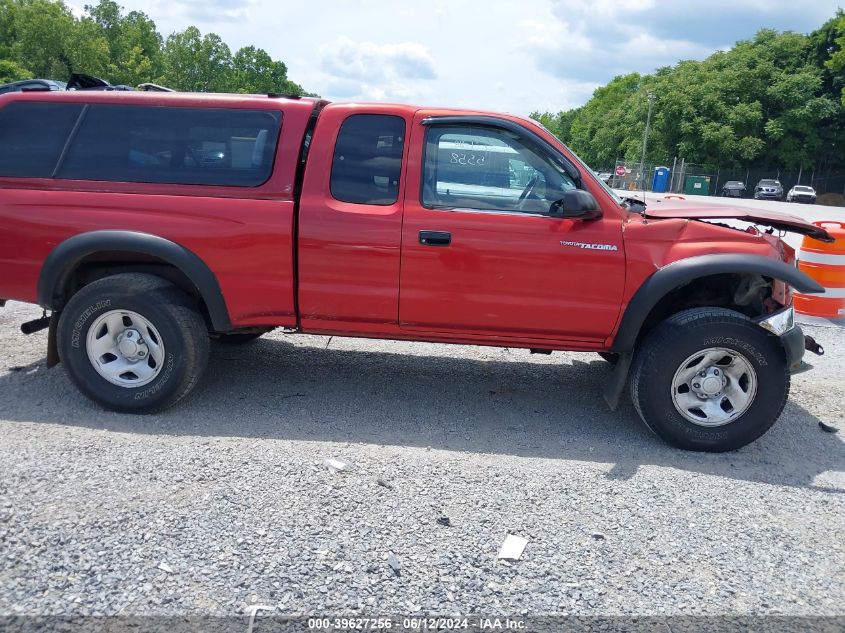 2002 Toyota Tacoma VIN: 5TEWM72N12Z076412 Lot: 39627256