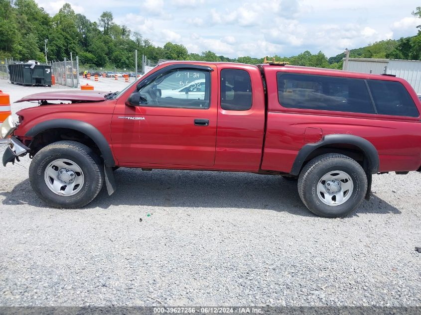 2002 Toyota Tacoma VIN: 5TEWM72N12Z076412 Lot: 39627256