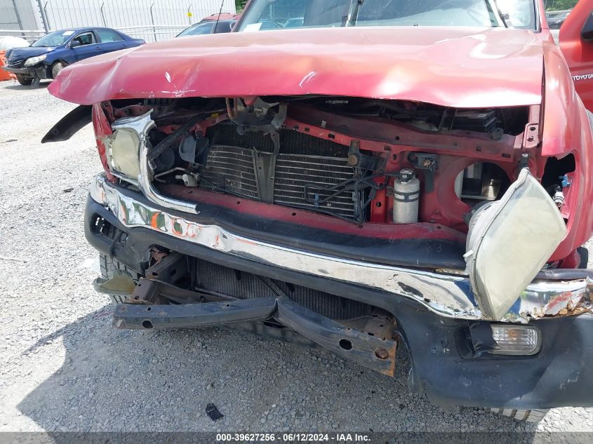 2002 Toyota Tacoma VIN: 5TEWM72N12Z076412 Lot: 39627256