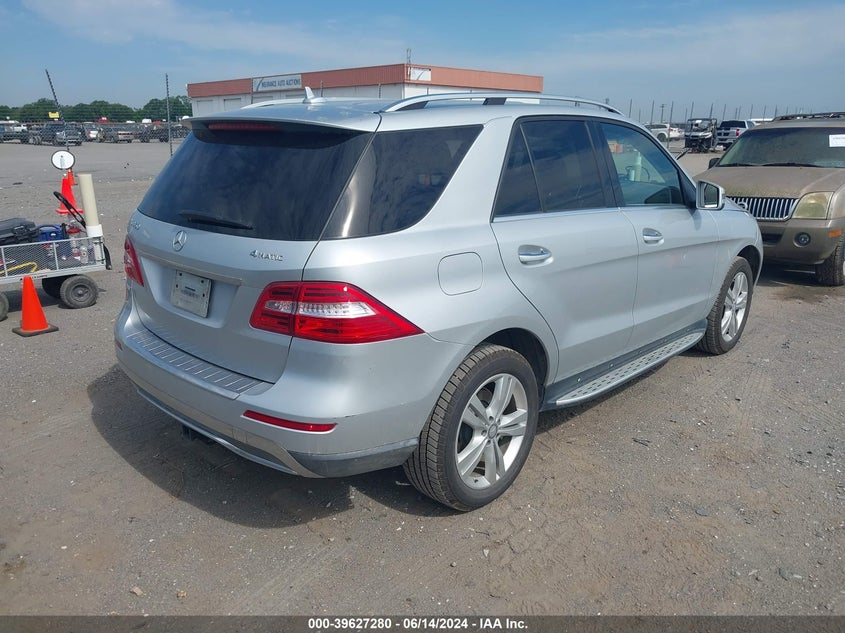 2013 Mercedes-Benz Ml 350 4Matic VIN: 4JGDA5HB9DA224039 Lot: 39627280