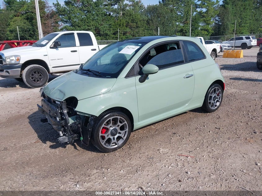 2013 Fiat 500 Sport VIN: 3C3CFFBR4DT599623 Lot: 39627341