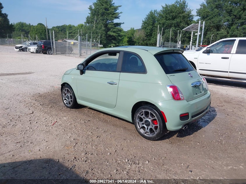 2013 Fiat 500 Sport VIN: 3C3CFFBR4DT599623 Lot: 39627341