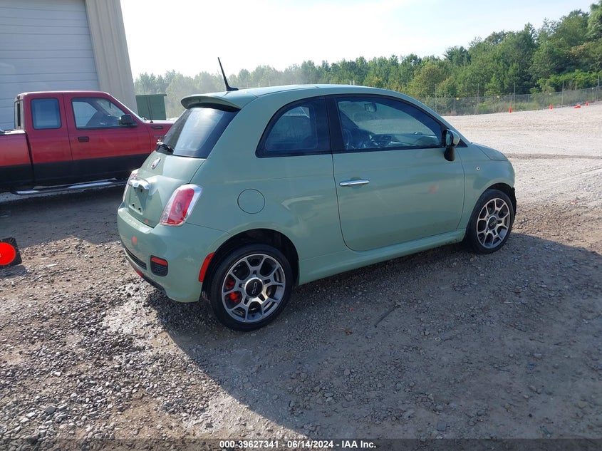 2013 Fiat 500 Sport VIN: 3C3CFFBR4DT599623 Lot: 39627341