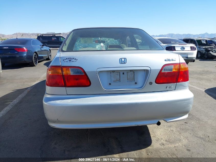 1999 Honda Civic Lx VIN: 1HGEJ667XXL036248 Lot: 39627346