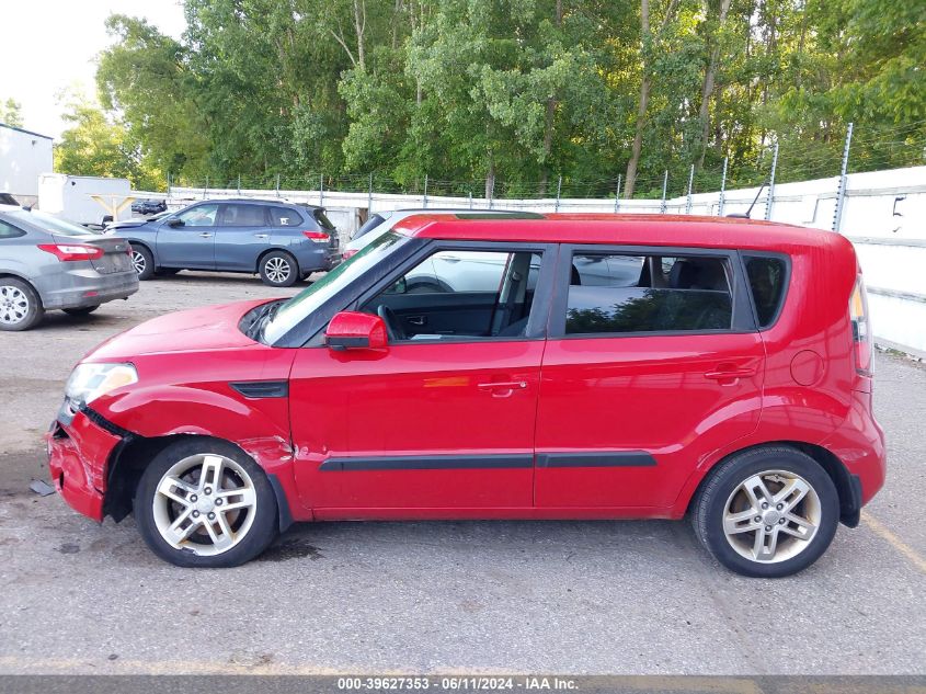 2011 Kia Soul + VIN: KNDJT2A26B7329352 Lot: 39627353