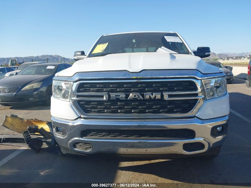 2022 Ram 1500 Big Horn 4X2 6'4 Box VIN: 1C6RREMT5NN398256 Lot: 39627377