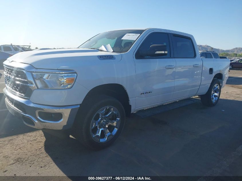 2022 Ram 1500 Big Horn 4X2 6'4 Box VIN: 1C6RREMT5NN398256 Lot: 39627377