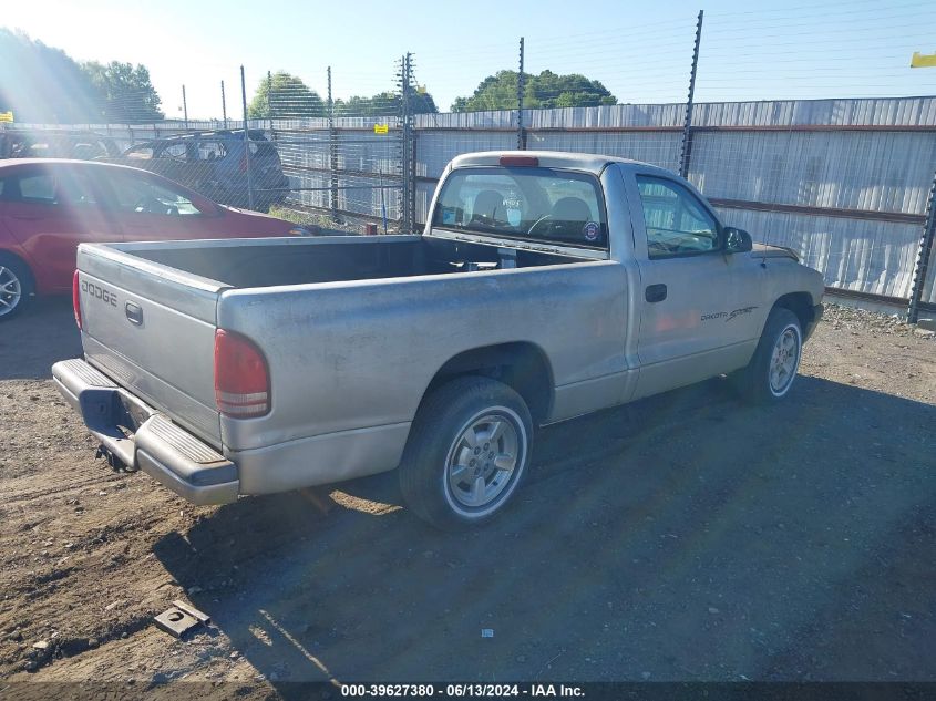 2001 Dodge Dakota Slt/Sport VIN: 1B7FL26X61S121946 Lot: 39627380