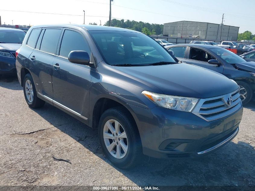 2013 Toyota Highlander Plus VIN: 5TDZA3EH2DS035808 Lot: 39627390