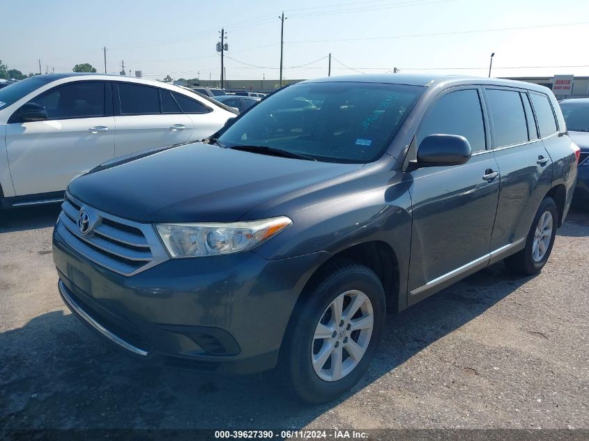 2013 Toyota Highlander Plus VIN: 5TDZA3EH2DS035808 Lot: 39627390