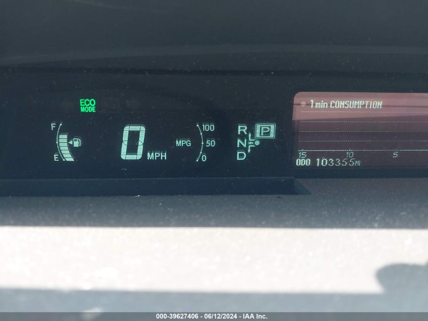 2011 Toyota Prius Two VIN: JTDKN3DU2B1449136 Lot: 39627406