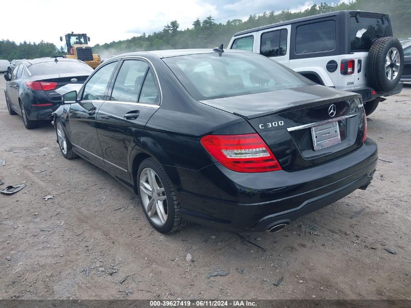 VIN WDDGF8AB9DR285378 2013 MERCEDES-BENZ C 300 no.3