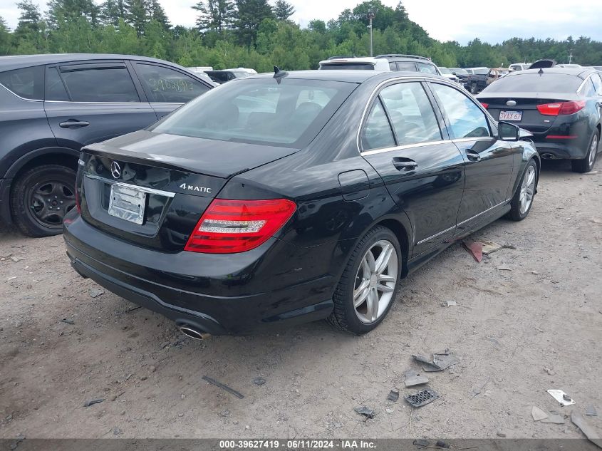 VIN WDDGF8AB9DR285378 2013 MERCEDES-BENZ C 300 no.4