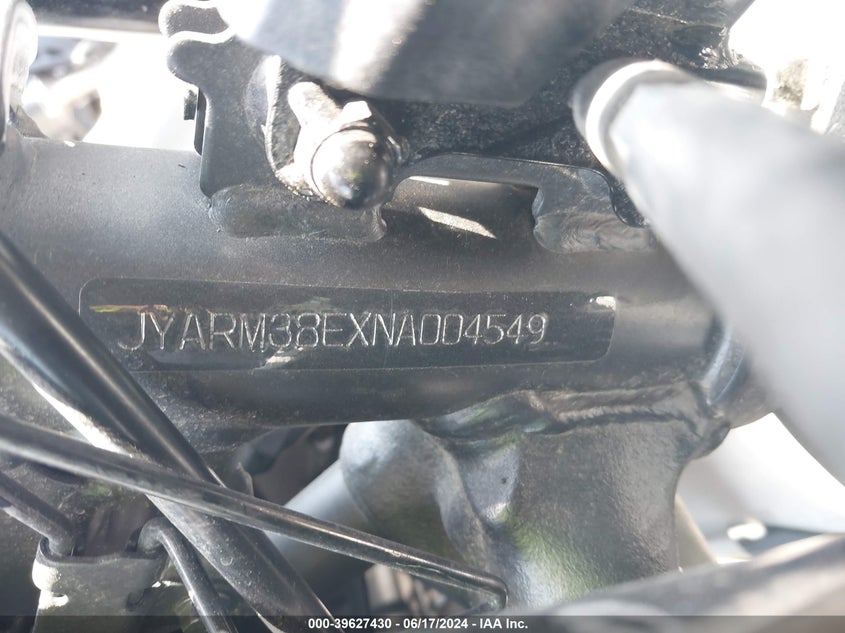 VIN JYARM38EXNA004549 2022 YAMAHA YZFR7