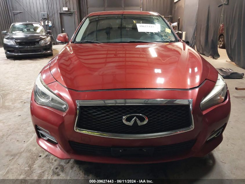 2014 Infiniti Q50 Premium VIN: JN1BV7AR3EM687252 Lot: 39627443