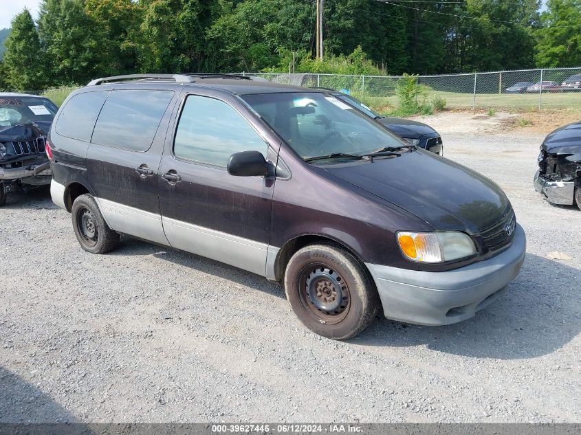 2001 Toyota Sienna Le VIN: 4T3ZF13CX1U336334 Lot: 39627445