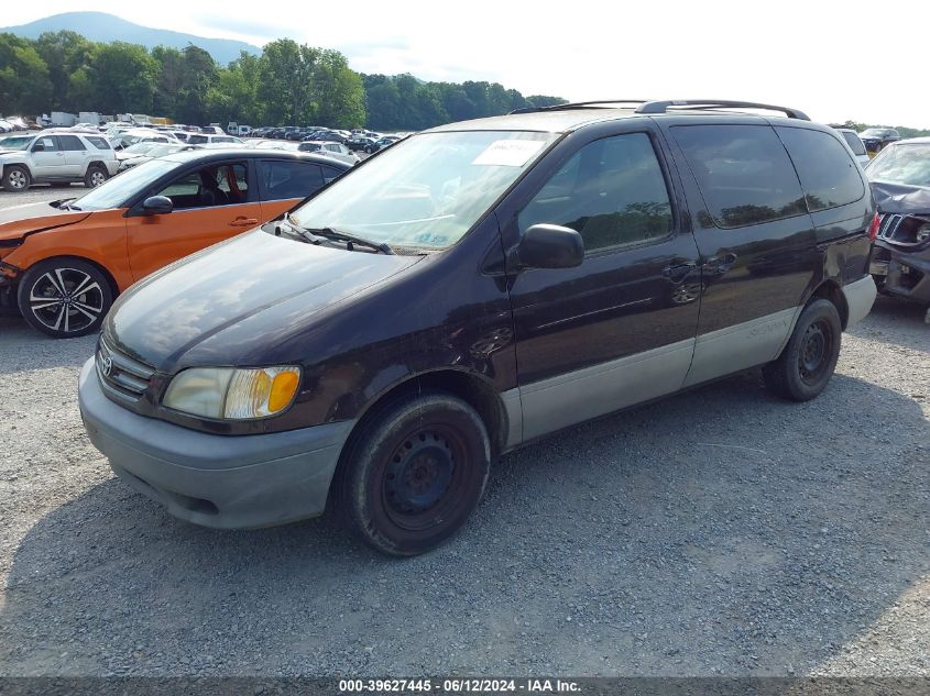 2001 Toyota Sienna Le VIN: 4T3ZF13CX1U336334 Lot: 39627445